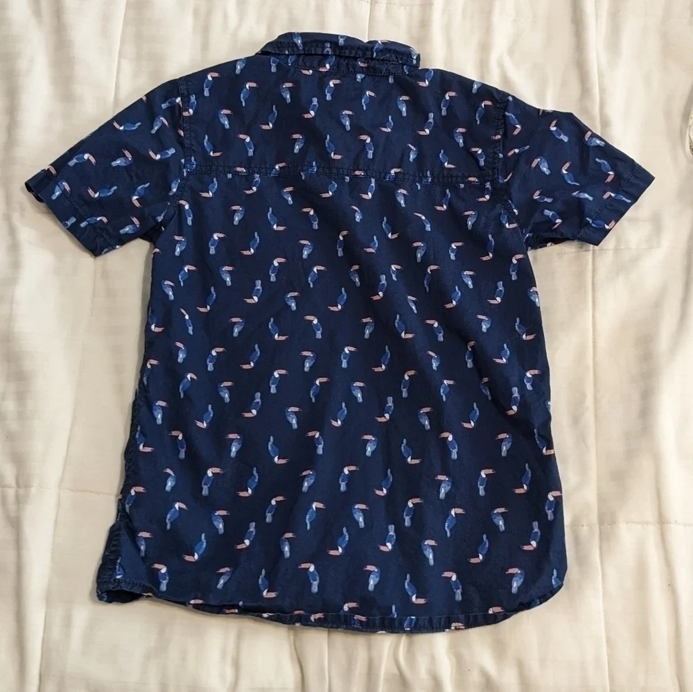 Oshkosh B'Gosh toucan button up shirt size 10/12